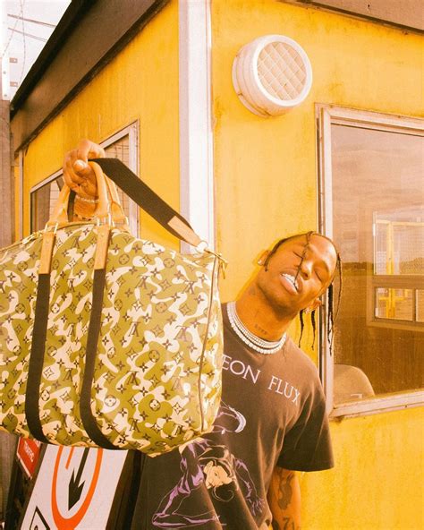 travis scott louis vuitton bag|is travis scott a good fan.